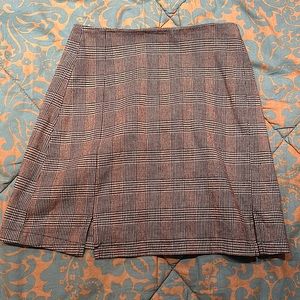 John Graft checkered miniskirt with zipper in the back